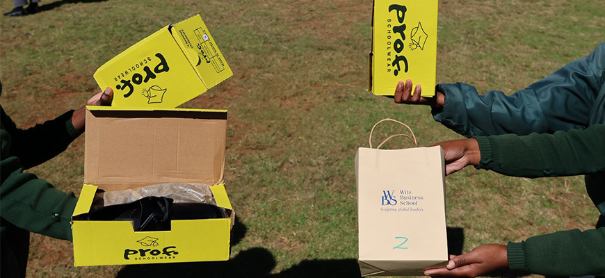 Happy feet as WBS donates shoes for learners at Mid-Ennerdale Primary School